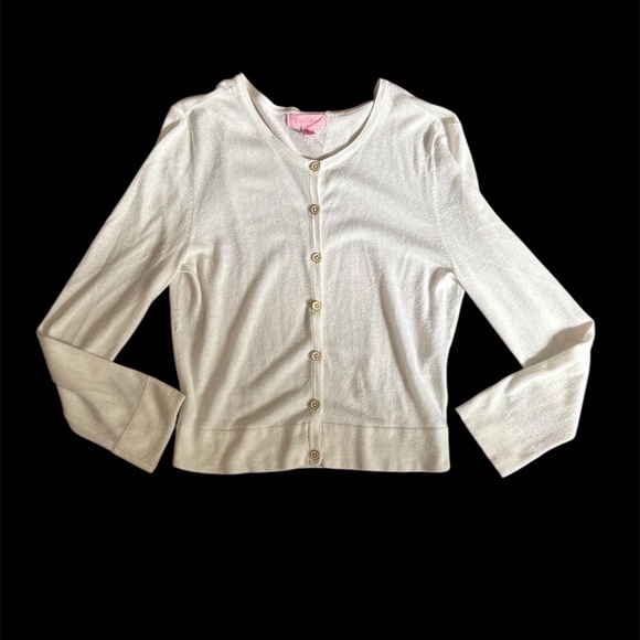 Lilly Pulitzer White Cardigan - Small - Picture 1 of 3